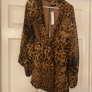 VICI Leopard print kimono sleeve dress - Size Small